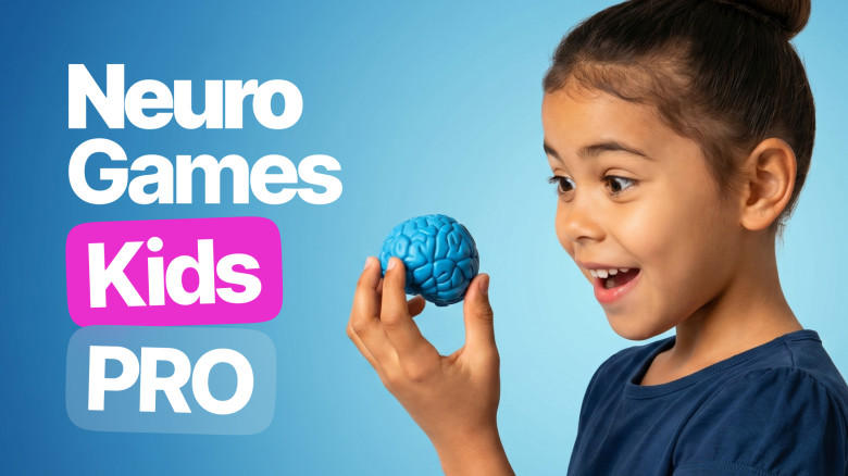 Neuro Games Kids PRO: Fun Brain Training for Better Grades & Increased Focus